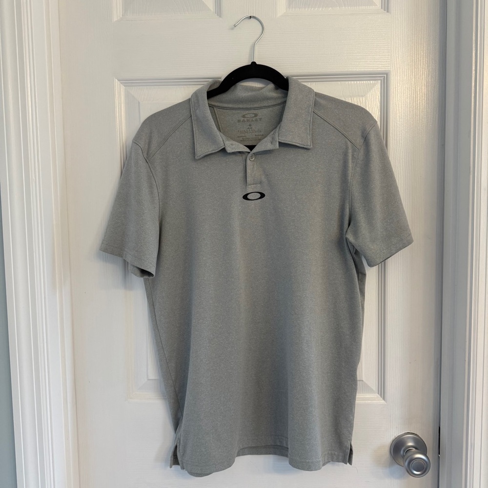Oakley Men's Light Gray Polo Shirt